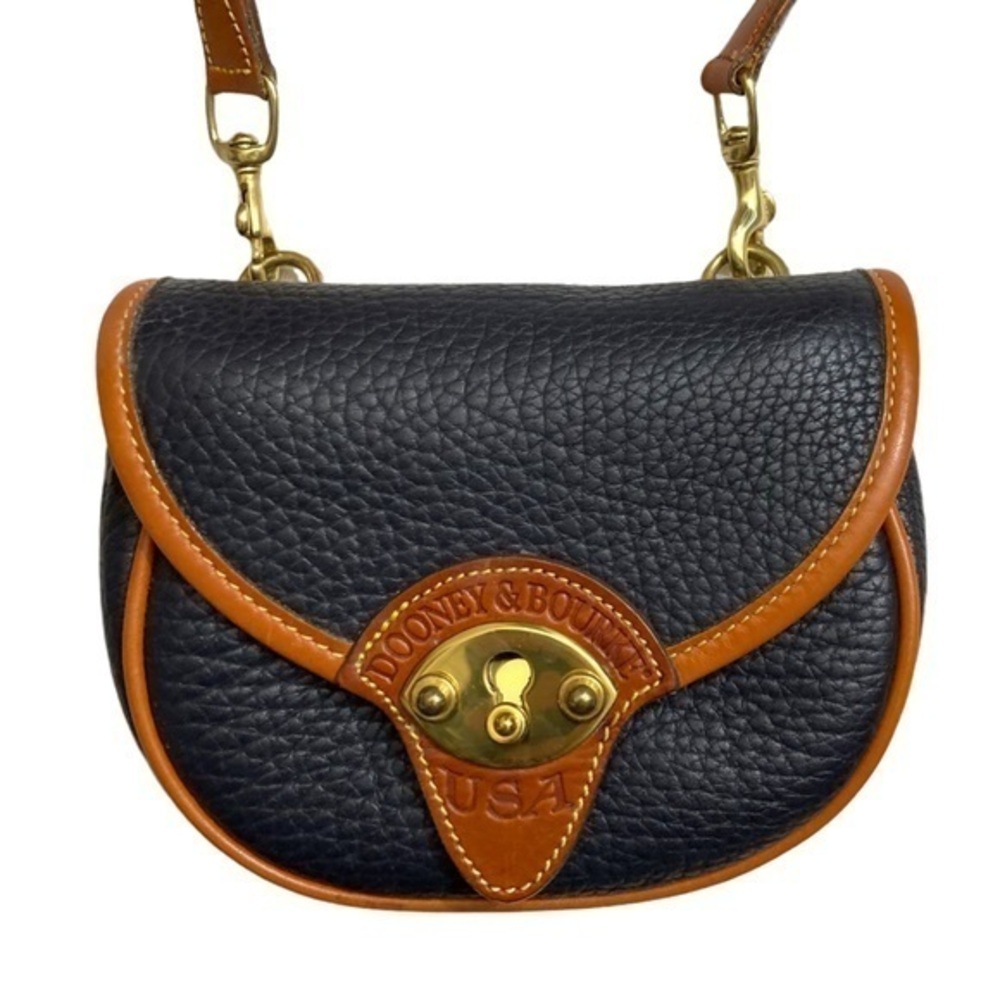 Dooney and Bourke ultra rare blue all weather leather vintage belt bag - Picture 1 of 8